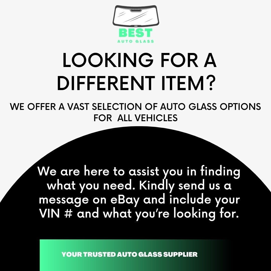 Fits 03-24 Chevy Express Driver Left Rear Hinged Door Window Glass movable /Dark