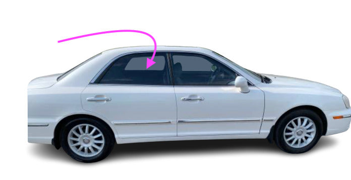 Fits 01-2005 HYUNDAI XG300 XG350 4D Sedan Rear Right Passenger Door Window Glass