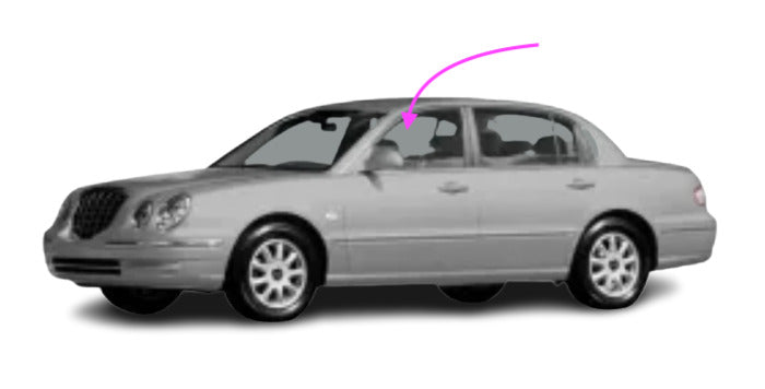 Fits 01-05 Hyundai XG300/XG350 4D Sedan Front Left Door Window Glass/Canada Only