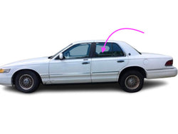 Fit 1992-1994 Mercury Grand Marquis Driver Side Rear Left Door Glass Window