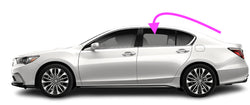 Fits: 2014-2020 Acura RLX 4 Door Sedan Driver Left Side Rear Door Glass Window