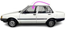 Fits: 1984-1987 Toyota Corolla 4 Door Sedan Driver Side Left Front Door Glass
