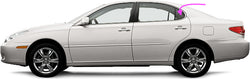 Fit 2002-2006 Lexus ES 300,ES330 4D Sedan Vent Glass-Driver Rear Left Vent Glass