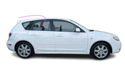 Fits 2004-2009 Mazda 3 -4D Hatchback Passenger Said Rear Right Door Glass Window