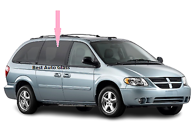 Fits 04-07 Dodge Caravan,Grand Caravan Passenger Right Sliding Door Window Glass