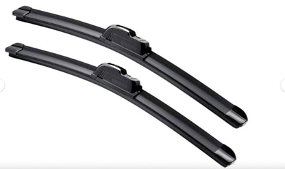 2PCS - All Season 24" & 19" Windshield Wiper Blades Bracketless J-Hook