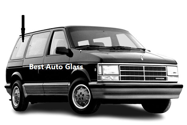 Fits: 1988-1990 Dodge & Plymouth & Chrysler Mini Van Right Quarter Window Glass