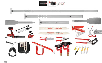 Glass Removal Kit with Raptor, Auto Glass Cut Out Device and Windshield Tool