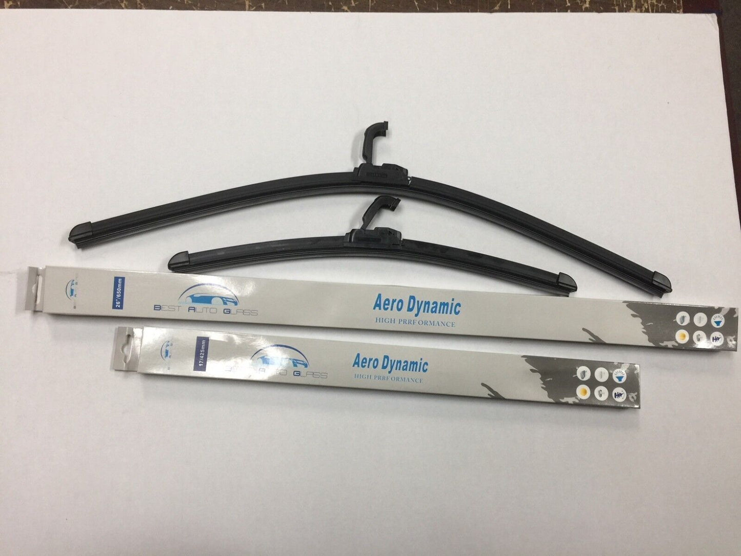 2PCS - All Season 16"&16" Windshield Wiper Blades Bracketless J-Hook