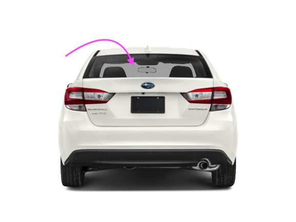 Fits: 2017-2023 Subaru Impreza 4D Sedan Back Glass Rear Window/Heated-Solar