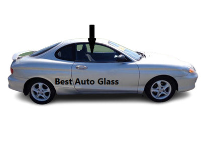 Fits: 1997-2001 Hyundai Tiburon 2D Coupe Front Right Passenger Door Glass Window