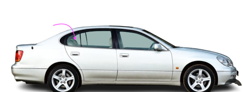 Fit:2001-2005 Lexus GS300 G430 Sedan Passenger Side Rear Right Vent Window Glass
