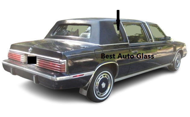 Fits: 1984-1986 Chrysler Executive 4D Limousine &Sedan Rear Right Vent Glass