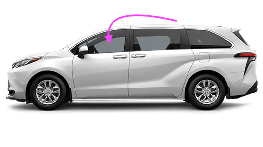 Fit: 2021-2024 Toyota Siena Mini Van Front Left Side Door Window Glass/Laminated
