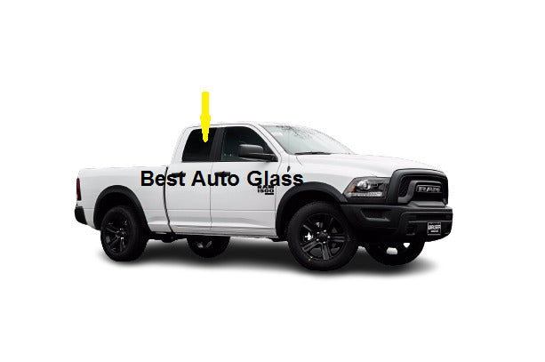 Fits: 2019-2024 Ram Pickup 1500 4D Quad Cab Rear Right Passenger Side Door Glass