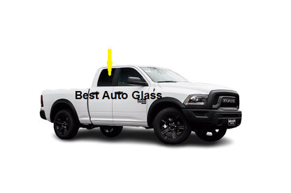 Fits: 2019-2024 Ram Pickup 1500 4D Quad Cab Rear Right Passenger Side Door Glass