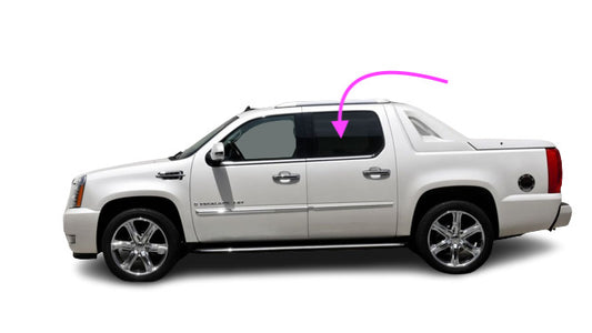 Fit:2007-2014 Cadillac Escalade EXT& ESV Driver Rear Left Door Window Glass/Dark
