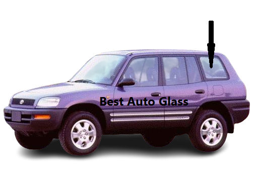 Fits: 1996-2000 Toyota Rav4 Utility Driver Side Rear Left Quarter window Glass