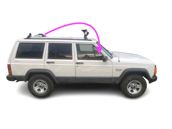 Fit: 93-96 Jeep Cherokee 2&4D Passenger Front Right Vent Window Glass Stationary