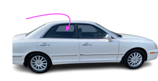 Fits 01-2005 HYUNDAI XG300 XG350 4D Sedan Rear Right Passenger Door Window Glass