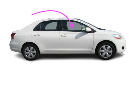 Fit:2007-2012 Toyota Yaris 4D Sedan Passenger Side Front Right Door Window Glass