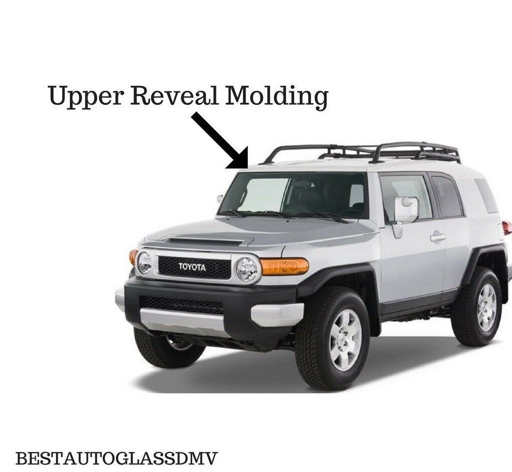 Brand New 2007-2014 Toyota FJ Cruiser White Upper Top Windshield Reveal Molding