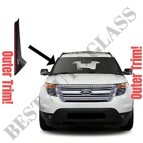 2011-19 Ford Explorer Windshield-Outer Trim Pillar Molding Passenger Right Side