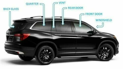 Fits 15-2019 Lincoln MKC 4D Utility Driver Side Rear Left Door Window Glass/Dark