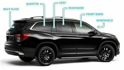 Fits 15-2019 Lincoln MKC 4D Utility Driver Side Rear Left Door Window Glass/Dark