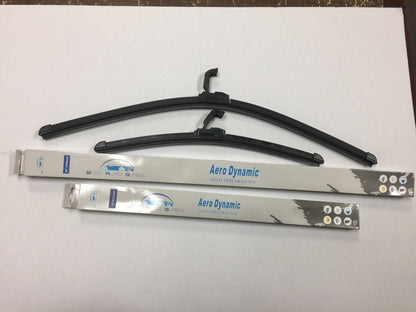 2PCS - ALL SEASON 24" & 21" Windshield Wiper Blades Bracketless J-Hook