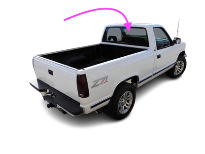 Fits: 88-93 Chevy GMC C/K 1500-3500 Stationary Back Glass, Rear Window/Clear