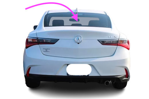 Fit: 2013-2022 ACURA ILX 4D Sedan Back Rear Window Glass/Heated-Solar-Molding