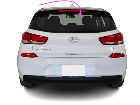 Fits: 2018-2020 Hyundai Elantra GT 4D Hatchback Back Rear Window Glass/HTD-SOL