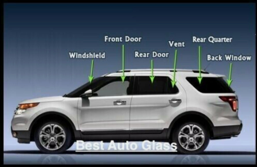 Fit:2007-2014 Cadillac Escalade EXT& ESV Driver Rear Left Door Window Glass/Dark