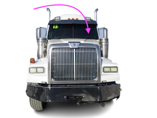 Fits: 10-2019 Western Star Constellation Series Conventional CAB Windshield Left