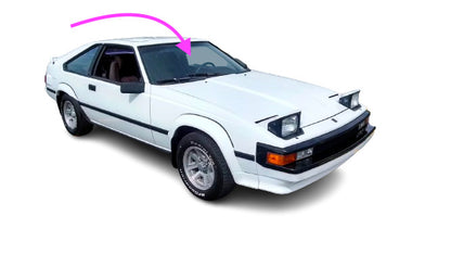 Fits: 1982-1986 Toyota Celica, Supra 2D Convertible,Coupe Front Windshield Glass