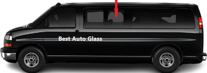 Fits 03-24 Chevy Express Driver Left Rear Hinged Door Window Glass movable/Clear