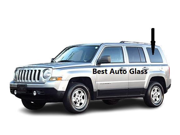 Fits: 2007-2017 Jeep Patriot 4D SUV Driver Side Left Rear Quarter Window Glass