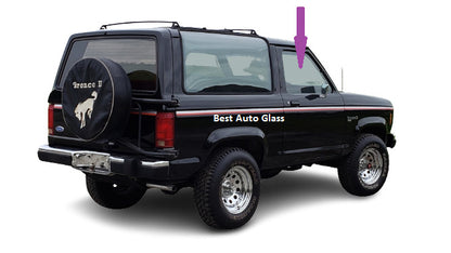 Fits: 1988-1992 Ford Ranger Pickup,Bronco II 2D Front Right Door Glass W/O Vent