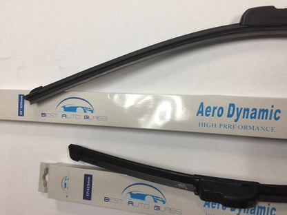 2PCS - All Season 24"-24" Windshield Wiper Blades Bracketless J-Hook