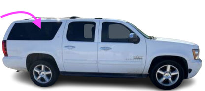 Fits: 2011-2014 Chevy Suburban | Yukon Passenger Right Side Quarter Window Glass