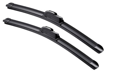 2PCS - All Season 24"&17" Windshield Wiper Blades Bracketless J-Hook