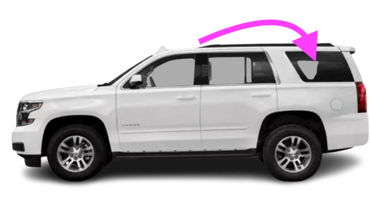 Fit:2007-2014 Chevy Tahoe & GMC Yukon Driver Side Left Rear Quarter Window Glass