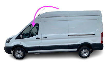 Fit: 2015-2023 Ford Transit 83.2" Low Roof Van Driver Side Front Left Door Glass