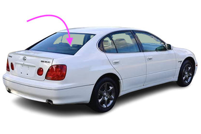 Fits: 2001-2005 Lexus GS300 , GS430- 4 Door Sedan Back Glass, Rear Window Heated