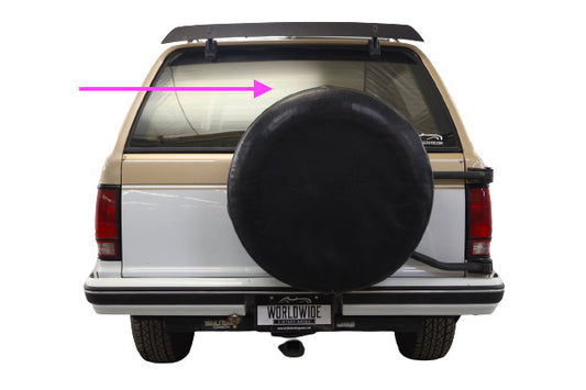 Fit: 1973-1991 Chevy Blazer & GMC Jimmy 2D Utility Rear Window Back Glass/Clear