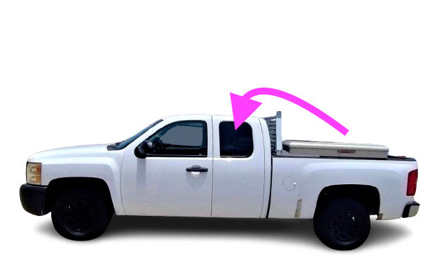 Fits: 2007-2013 Silverado & Sierra 2D EXT Driver Left Rear Quarter Glass Window