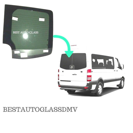 Fits: 2007-2018 Mercedes Sprinter 144"/170'' WB Van Rear Left Back Glass/Clear