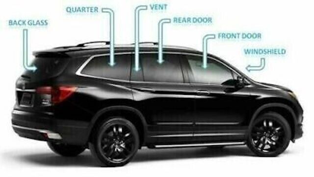 Fits: 2022-2024 Jeep Grand Cherokee 4D SUV Rear Right Door Glass/Laminated-Dark