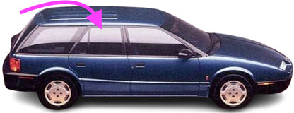 Fit 1991-1995 Saturn SW2 Station wagon Rear Passenger Right Door Window Glass